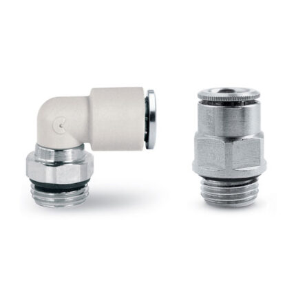 Fittings in technopolymer for water cooling applications Series 7000 Fluidics