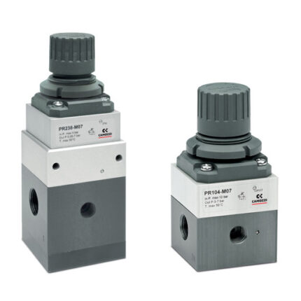 Precision regulators with manual override Series PR