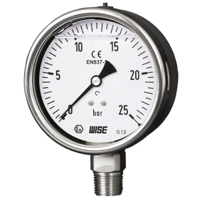 P258 Series_Euro gauge Liquid filled industrial pressure gauge