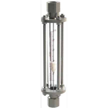 Glass tube flowmeter screw connection_F802