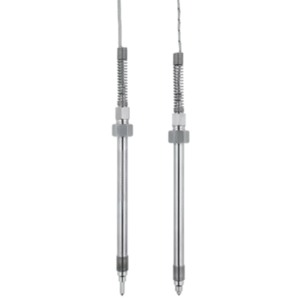 Screw-in melt thermocouples