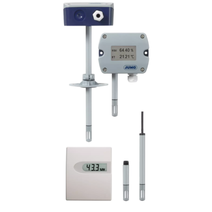 Hygro transducer, hygrothermal transducer, and CO2 measuring probe