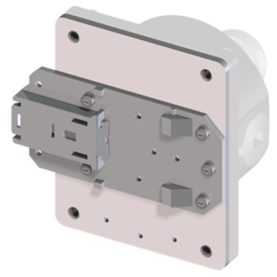 Rail adapter for remote housing